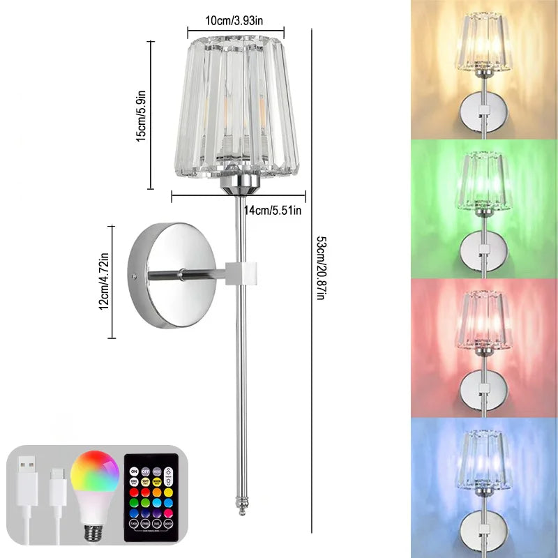 Hommiex™ Rechargeable RGB LED Wall Light