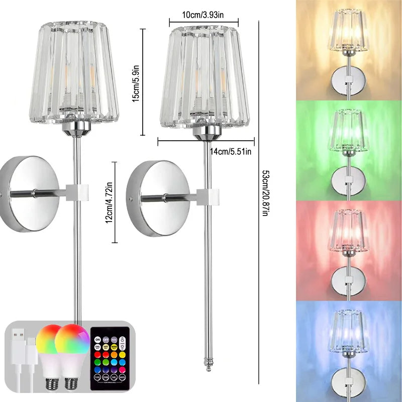 Hommiex™ Rechargeable RGB LED Wall Light