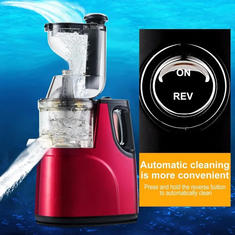Hommiex™ Wide Chute Masticating Juicer