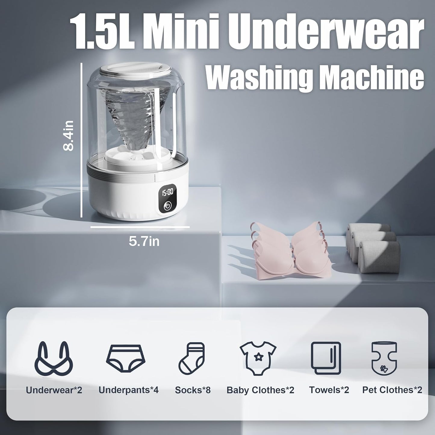 Hommiex™ Lightweight Portable Washing Machine