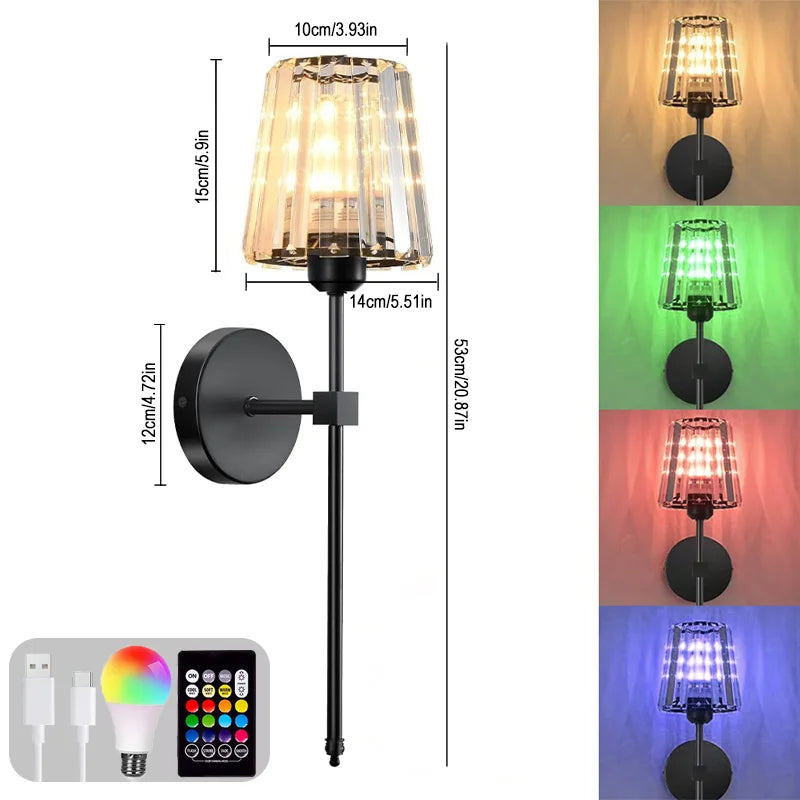 Hommiex™ Rechargeable RGB LED Wall Light