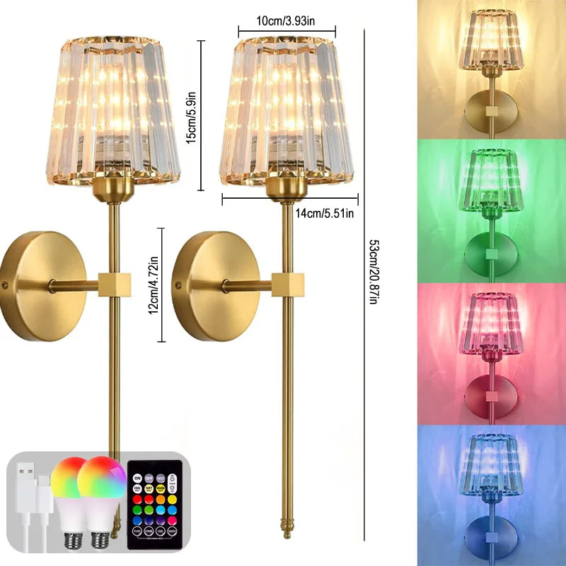 Hommiex™ Rechargeable RGB LED Wall Light