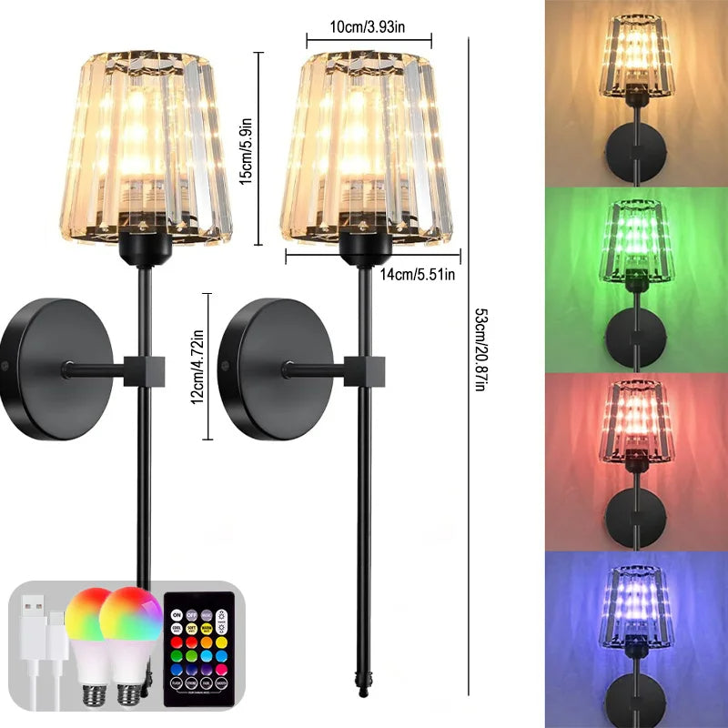Hommiex™ Rechargeable RGB LED Wall Light