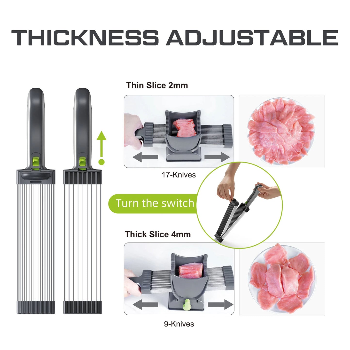Hommiex™ Stainless Steel Meat Slicer Set
