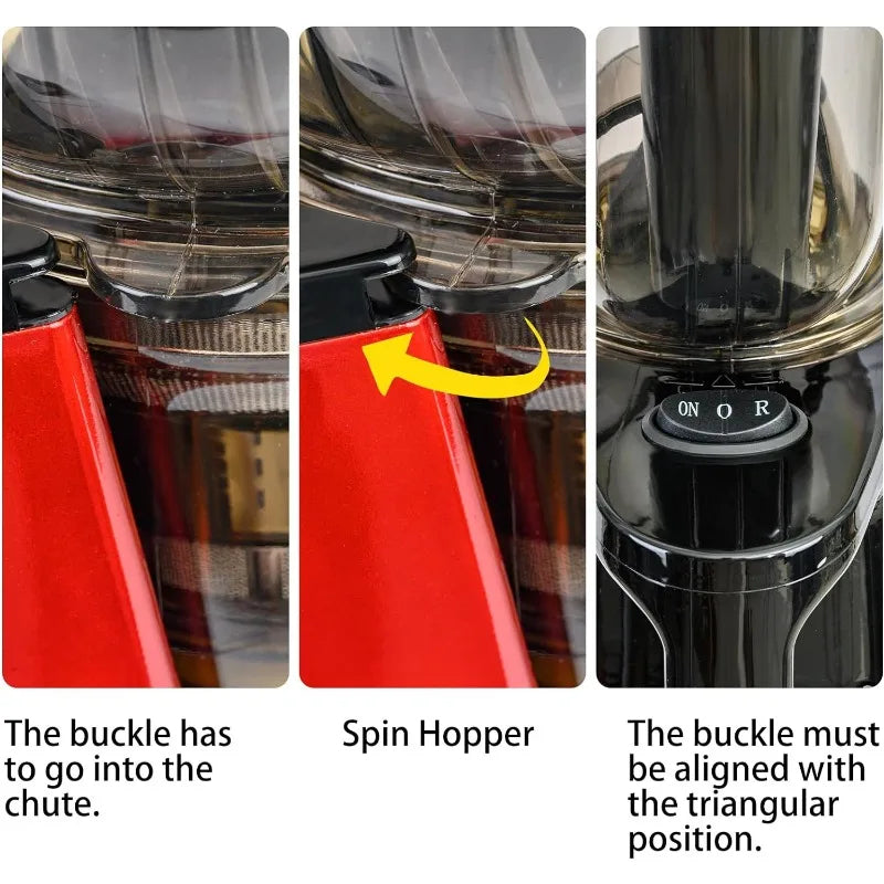 Hommiex™ Wide Chute Masticating Juicer