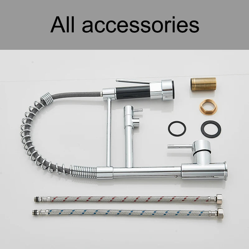 Collection of kitchen faucet accessories