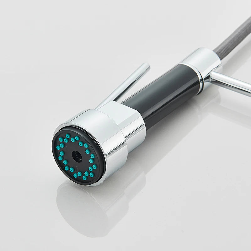 Chrome kitchen faucet