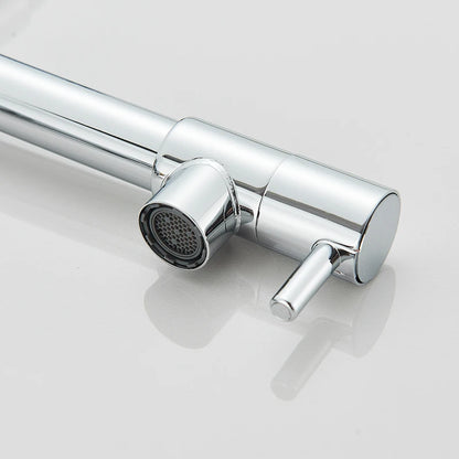 Chrome kitchen faucet